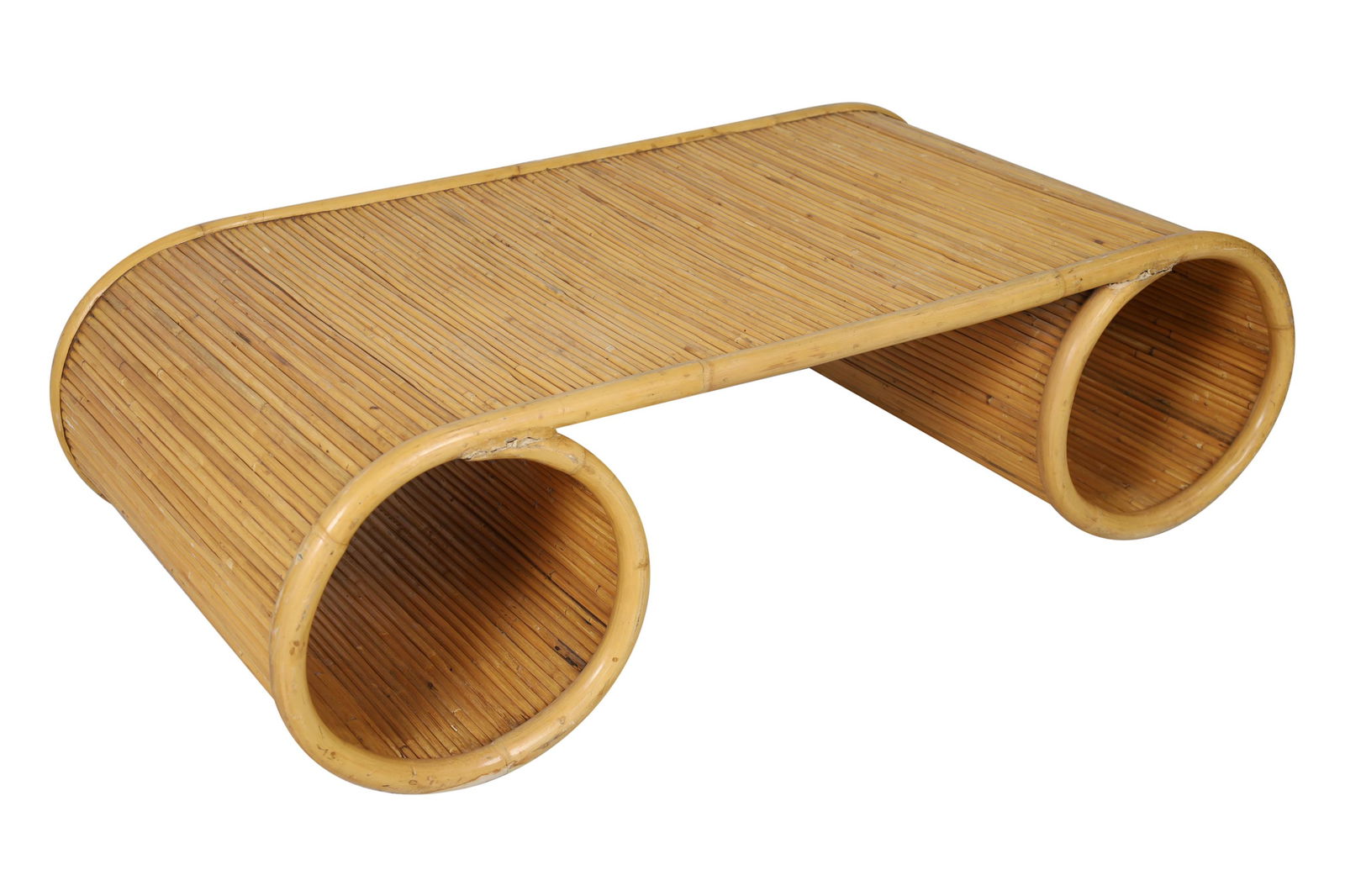 Paul Frankl Style Rattan Coffee Table (1 of 4)