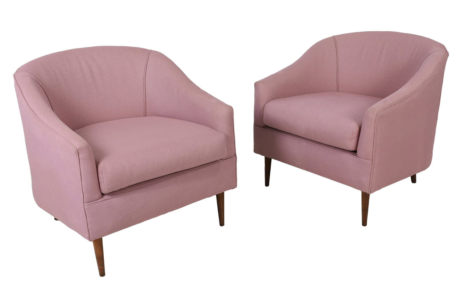 Milo Baughman Style Lounge Chairs - Pair (1 of 5)