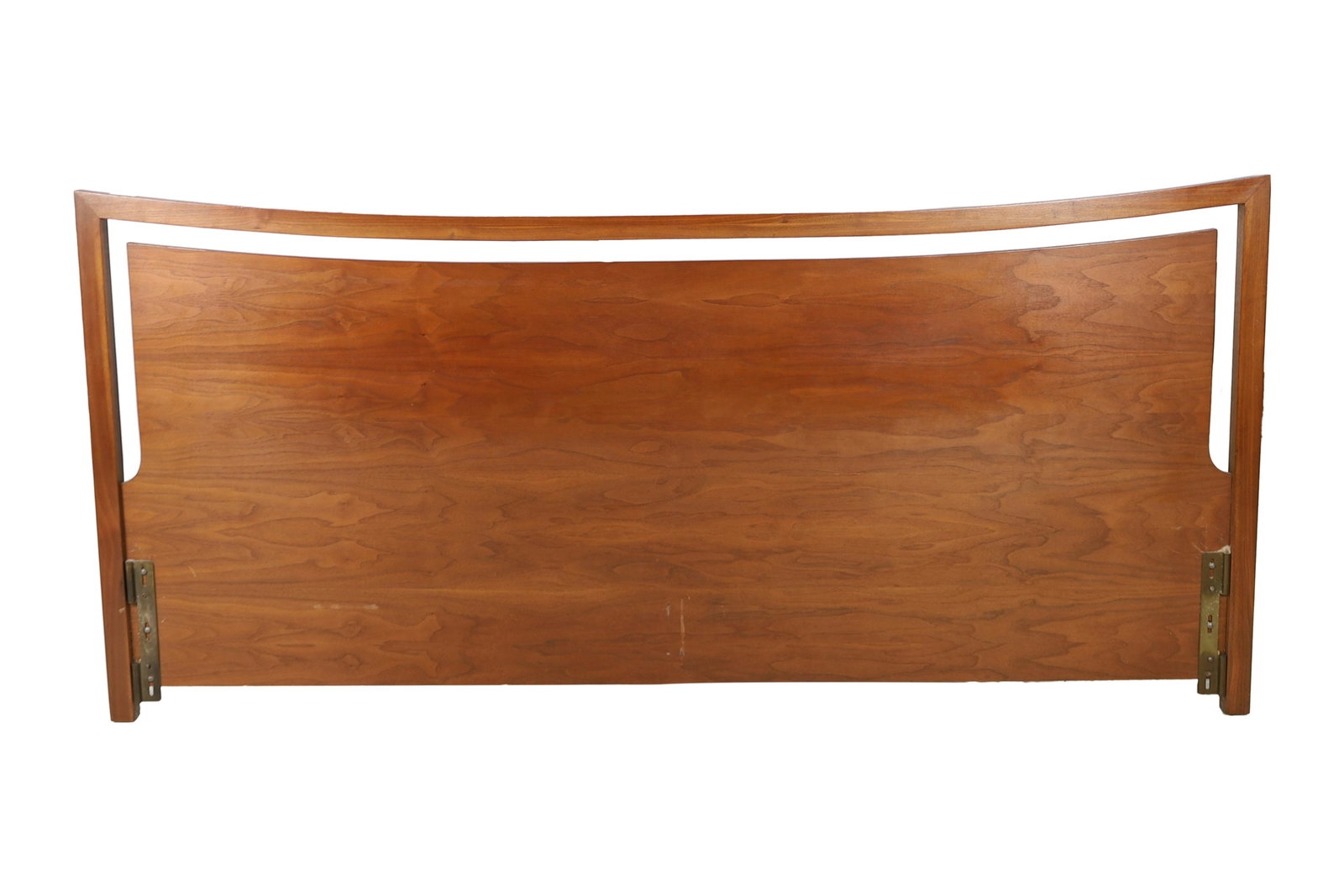 Walnut Sculpted King Headboard: Walnut Sculpted King Headboard. Dimensions 38.5x81.5