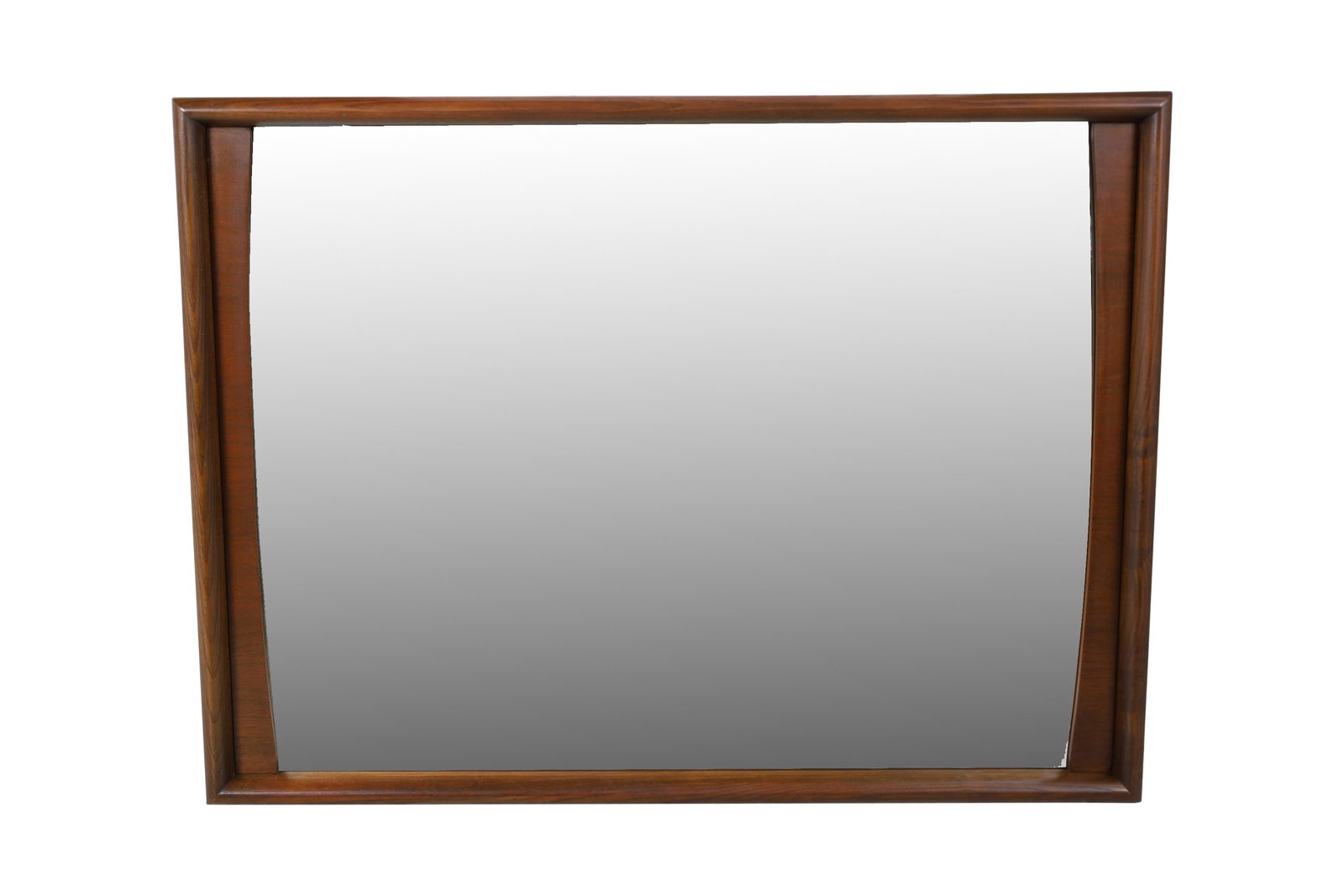 United - Walnut Sculpted Mirror (1 of 2)