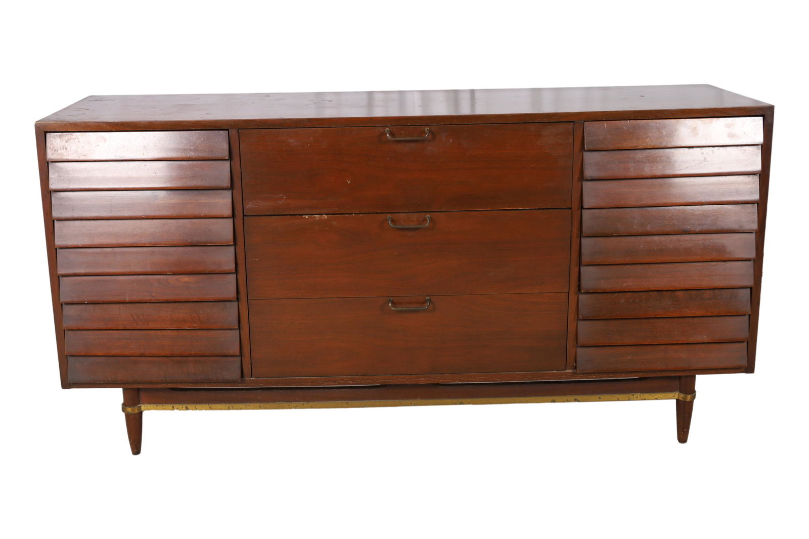 American of Martinsville - Walnut Long Dresser (1 of 6)