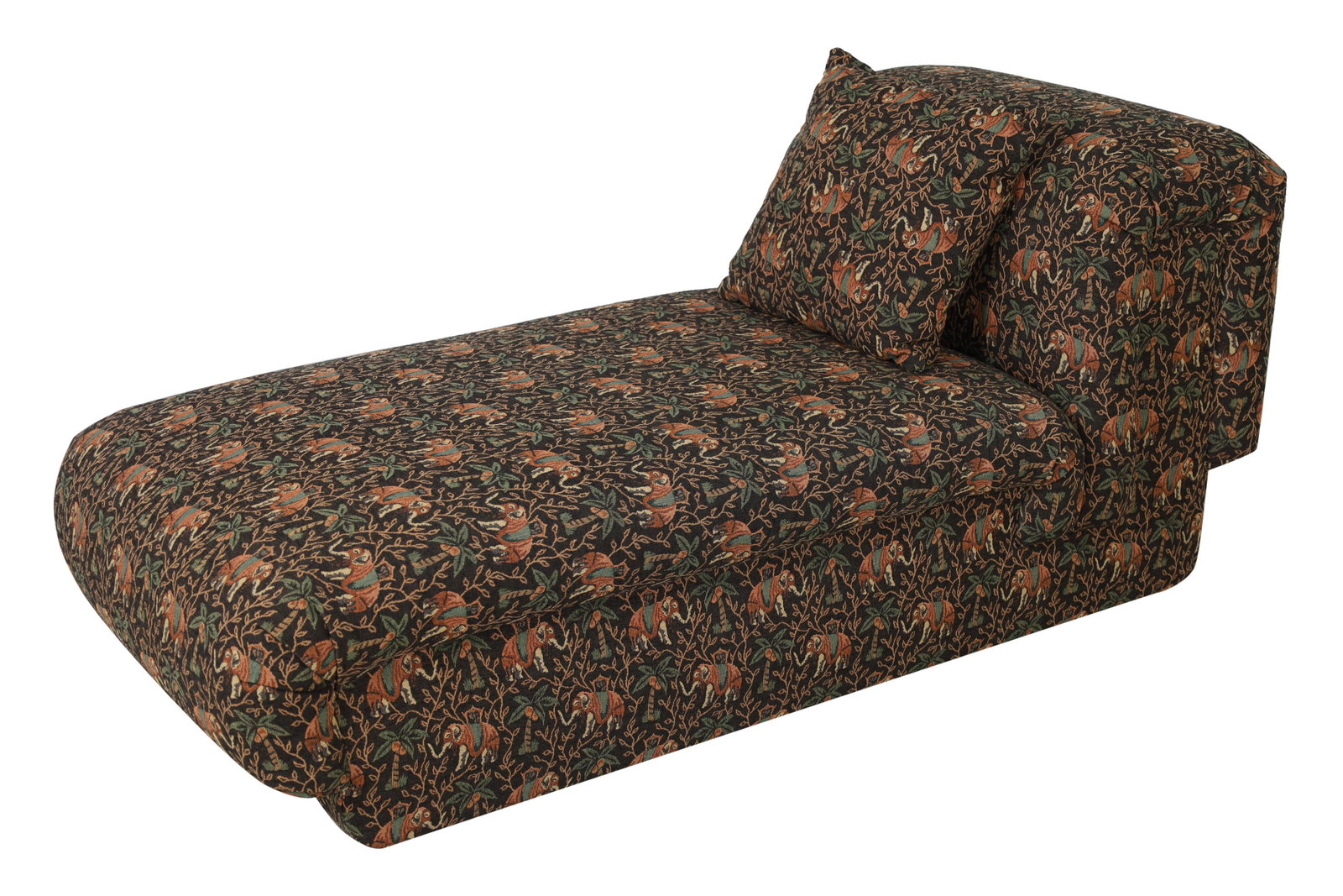 Mid Century Sculpted Chaise: Mid Century Sculpted Chaise. Dimensions 26x28x63