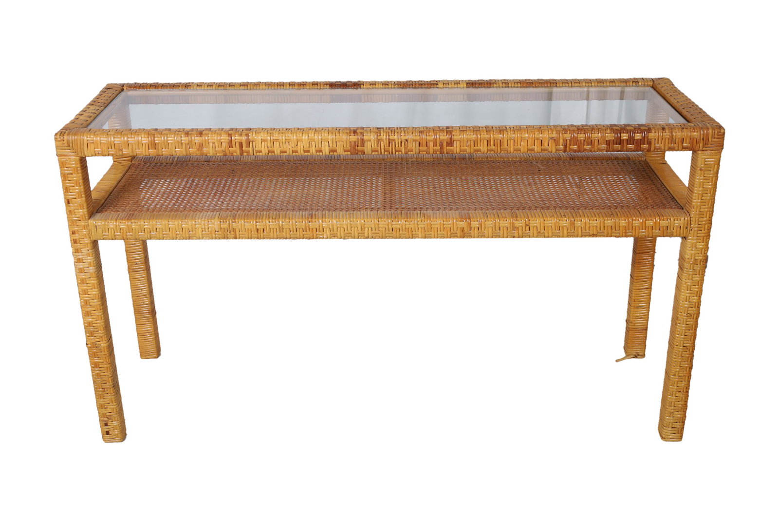 Bielecky Style Rattan Console Table (1 of 3)