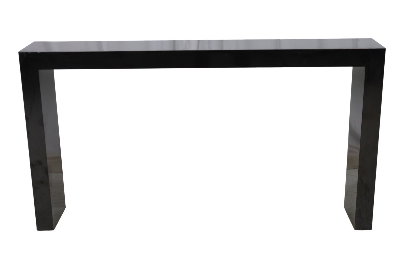 Lacquer Thin Console Table: Lacquer Thin Console Table. Dimensions 33.5x60x9
