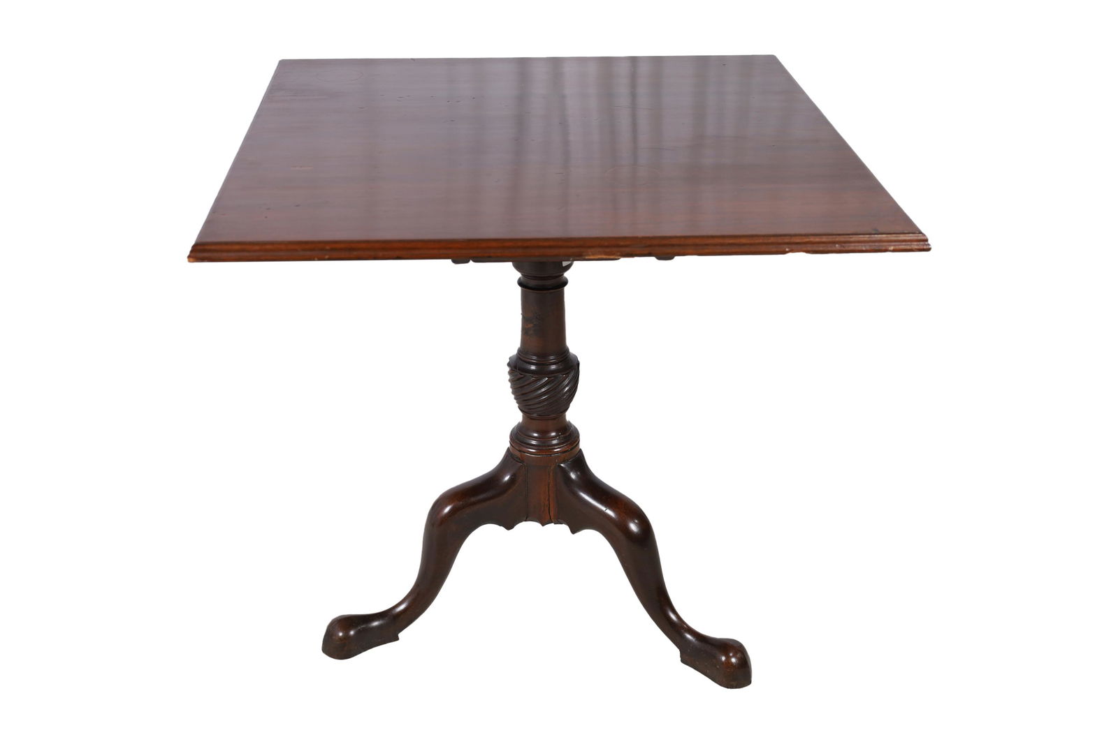 Antique Mahogany Bird Cage Tilt Top Table (1 of 6)