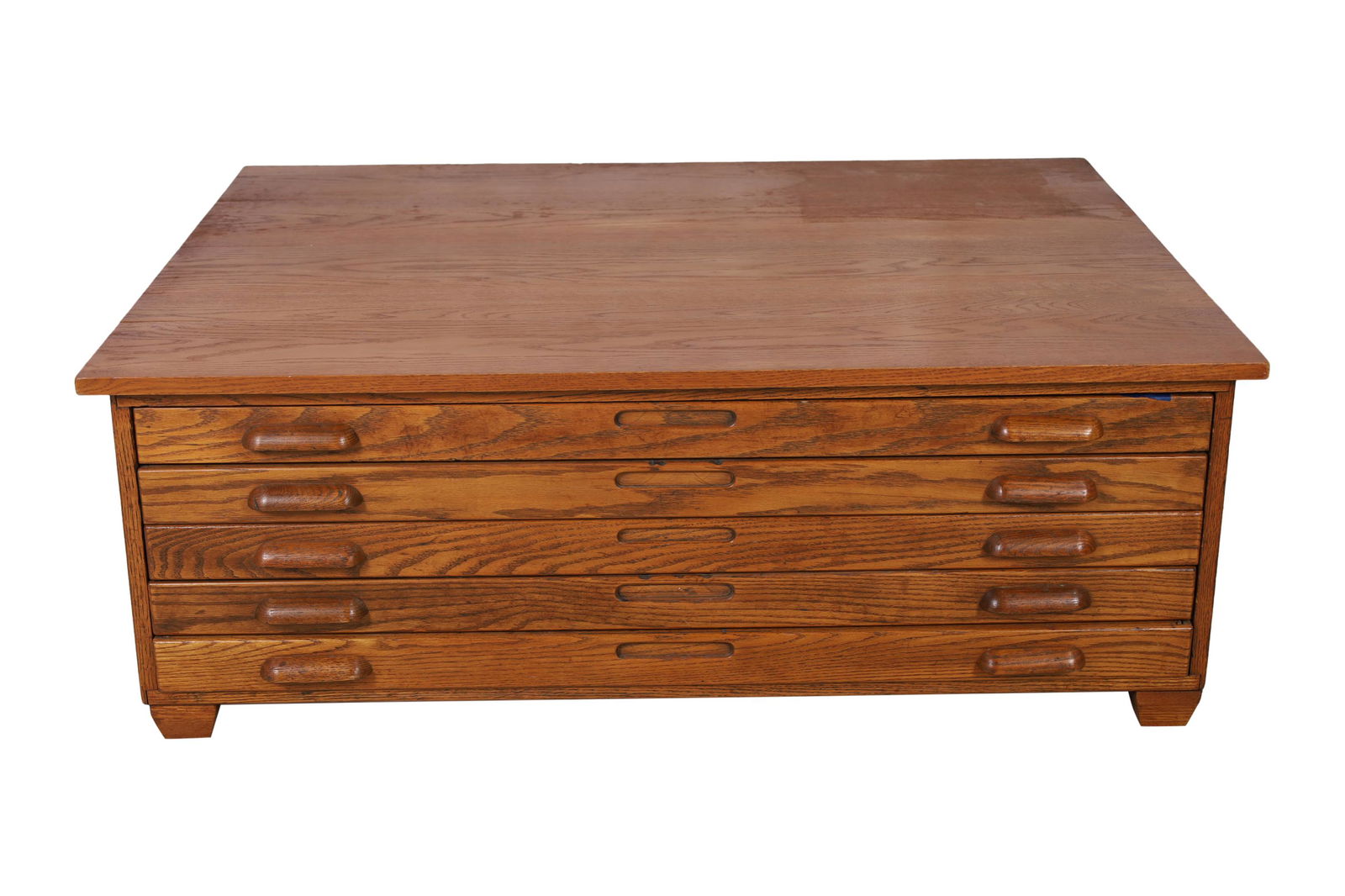 Oak Map or Print Cabinet (1 of 5)