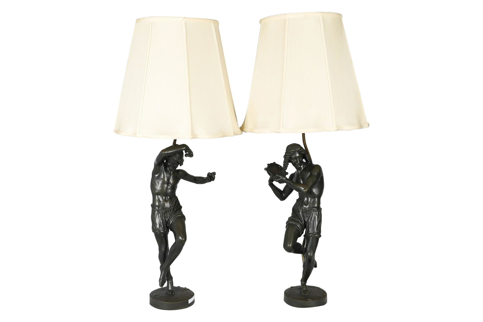 Joseph Duret - Bronze Dancer Lamps - Pair (1 of 7)