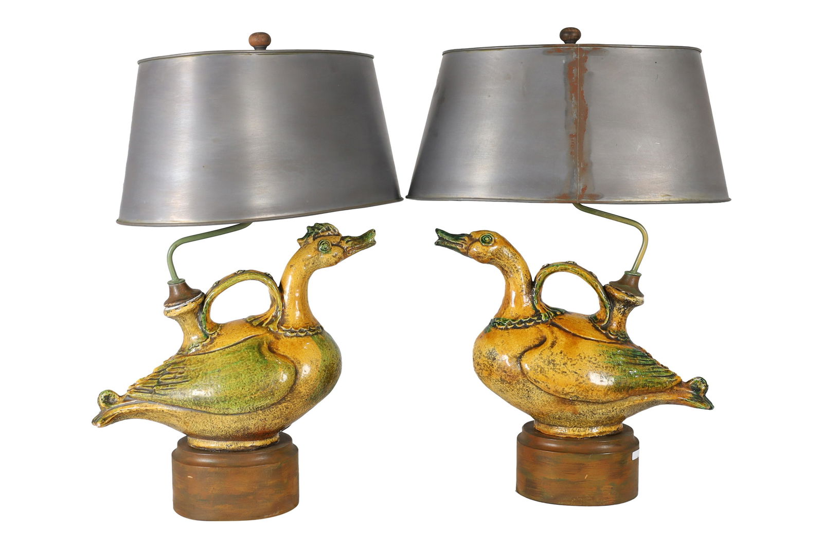 Pottery Duck Lamps - Pair (1 of 4)