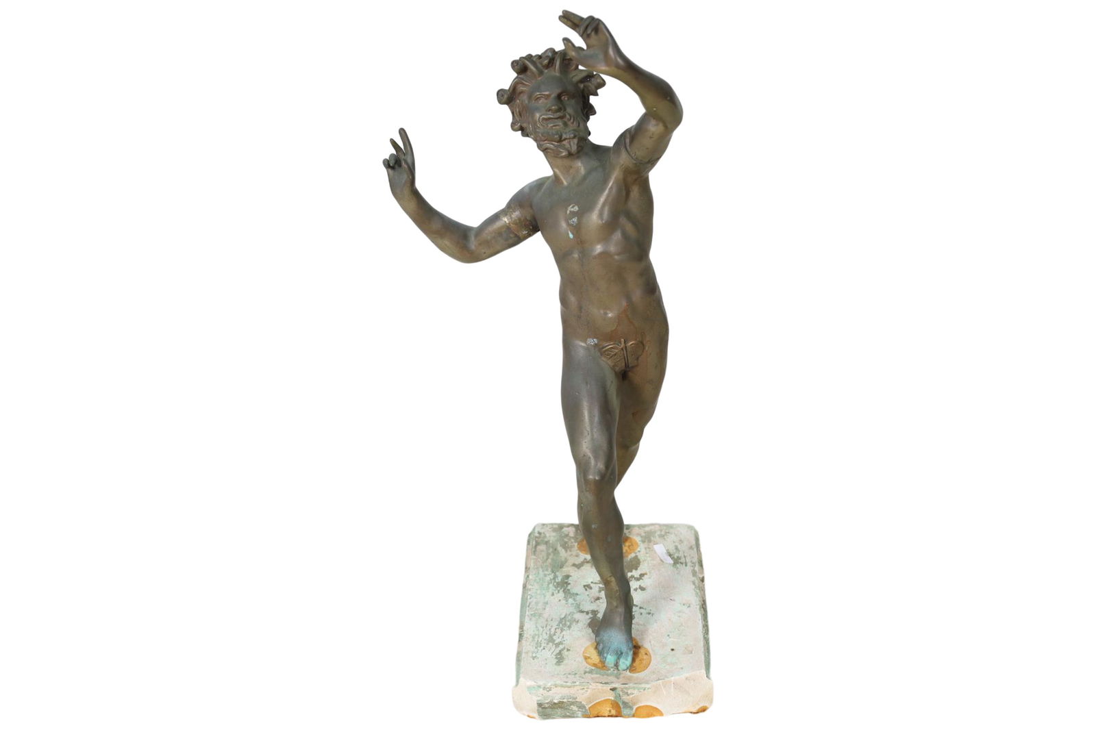 Large Bronze Dancing Faun (1 of 5)