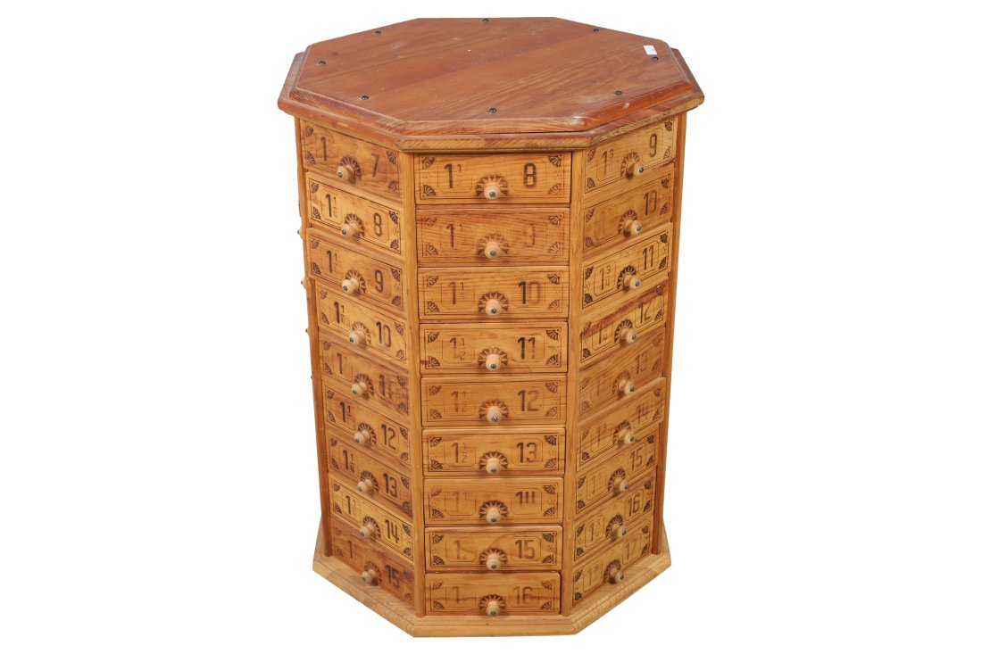 General Store Octagonal Nuts & Bolts Cabinet (1 of 5)