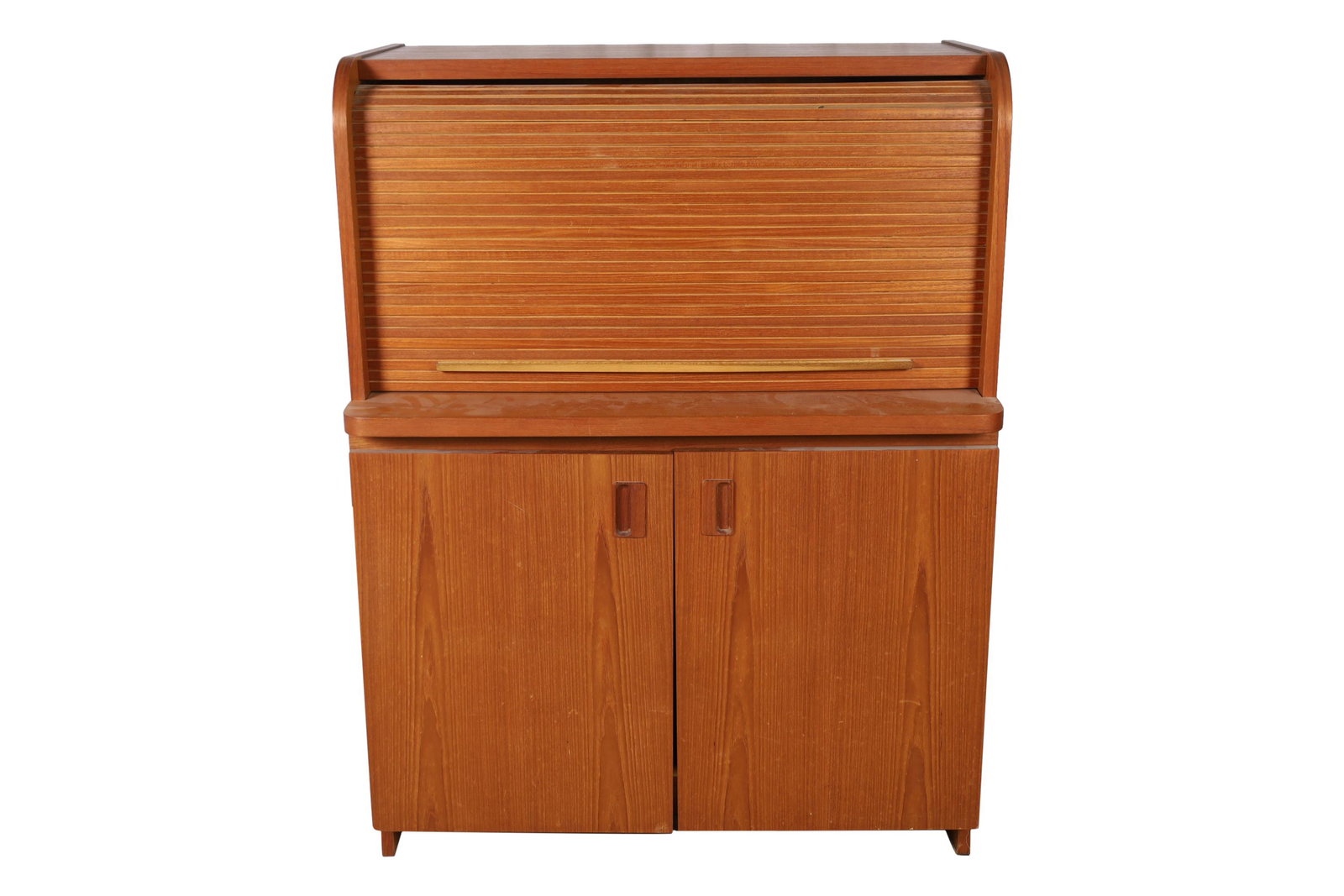 Scandinavian Teak Roll Top Secretary Desk (1 of 5)