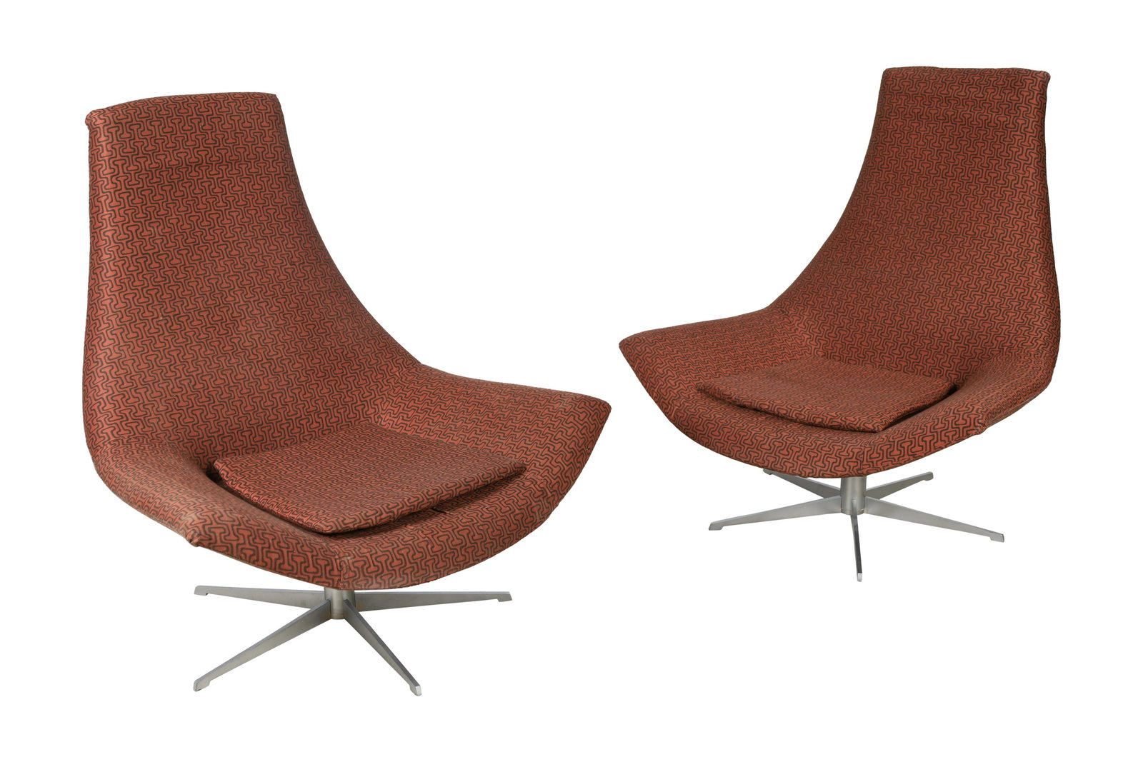 Italian Swivel Lounge Chairs - Pair (1 of 5)