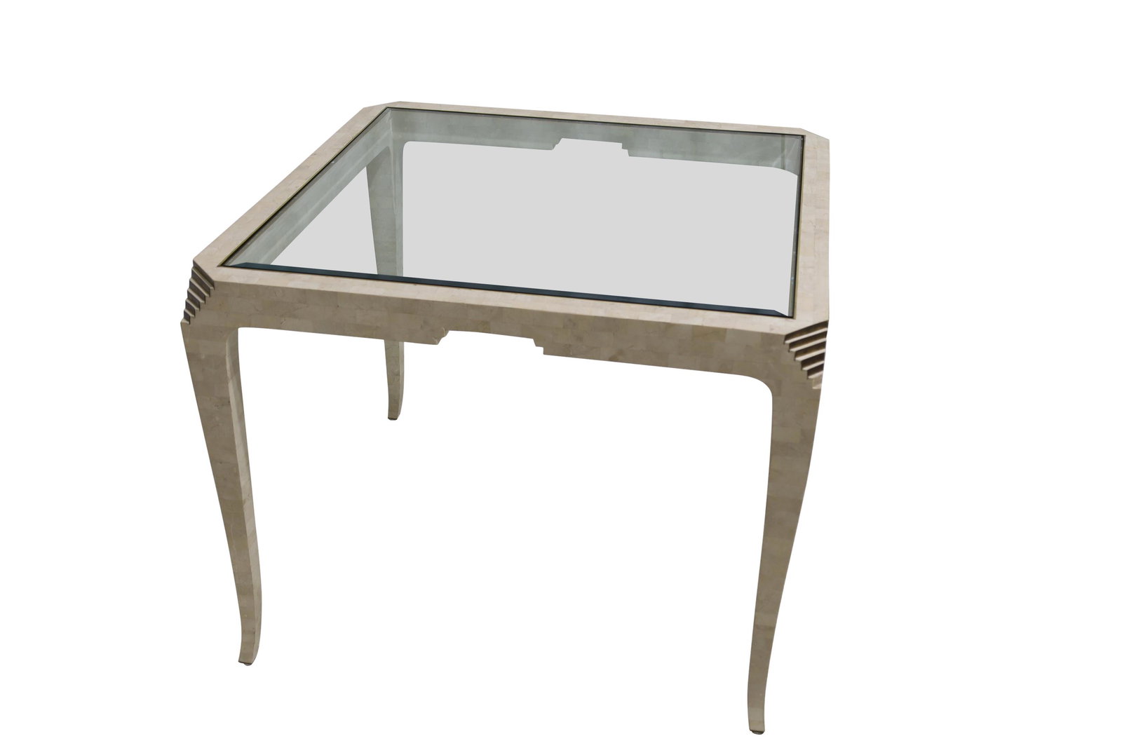 Maitland Smith-Tessellated Coral Game Table (1 of 6)