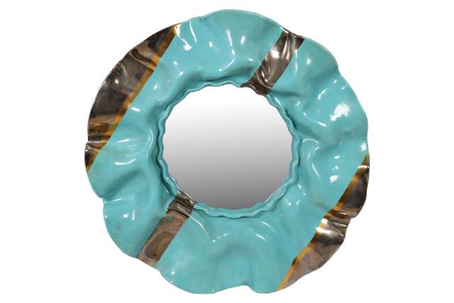 Post Modern Sculpted Mirror Signed (1 of 3)