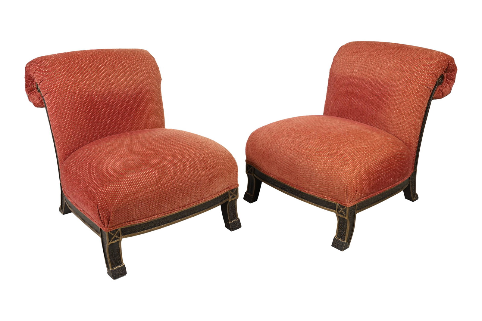 Italian Style Slipper Chairs - Pair (1 of 4)