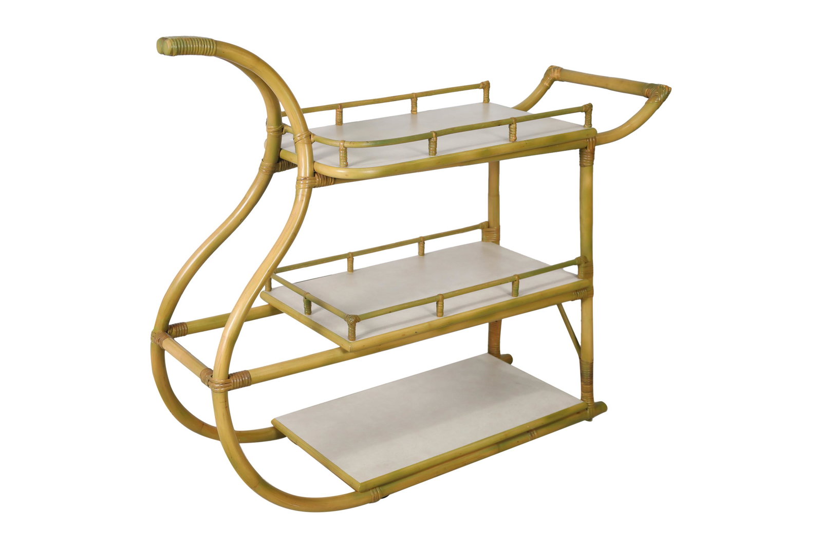 3 Tier Rattan Bar Cart (1 of 3)