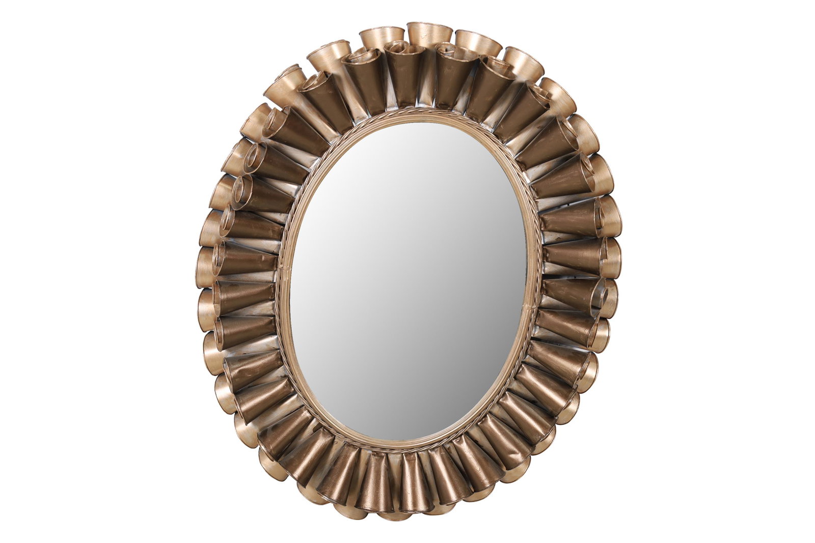 Brutalist Style Iron Mirror (1 of 1)
