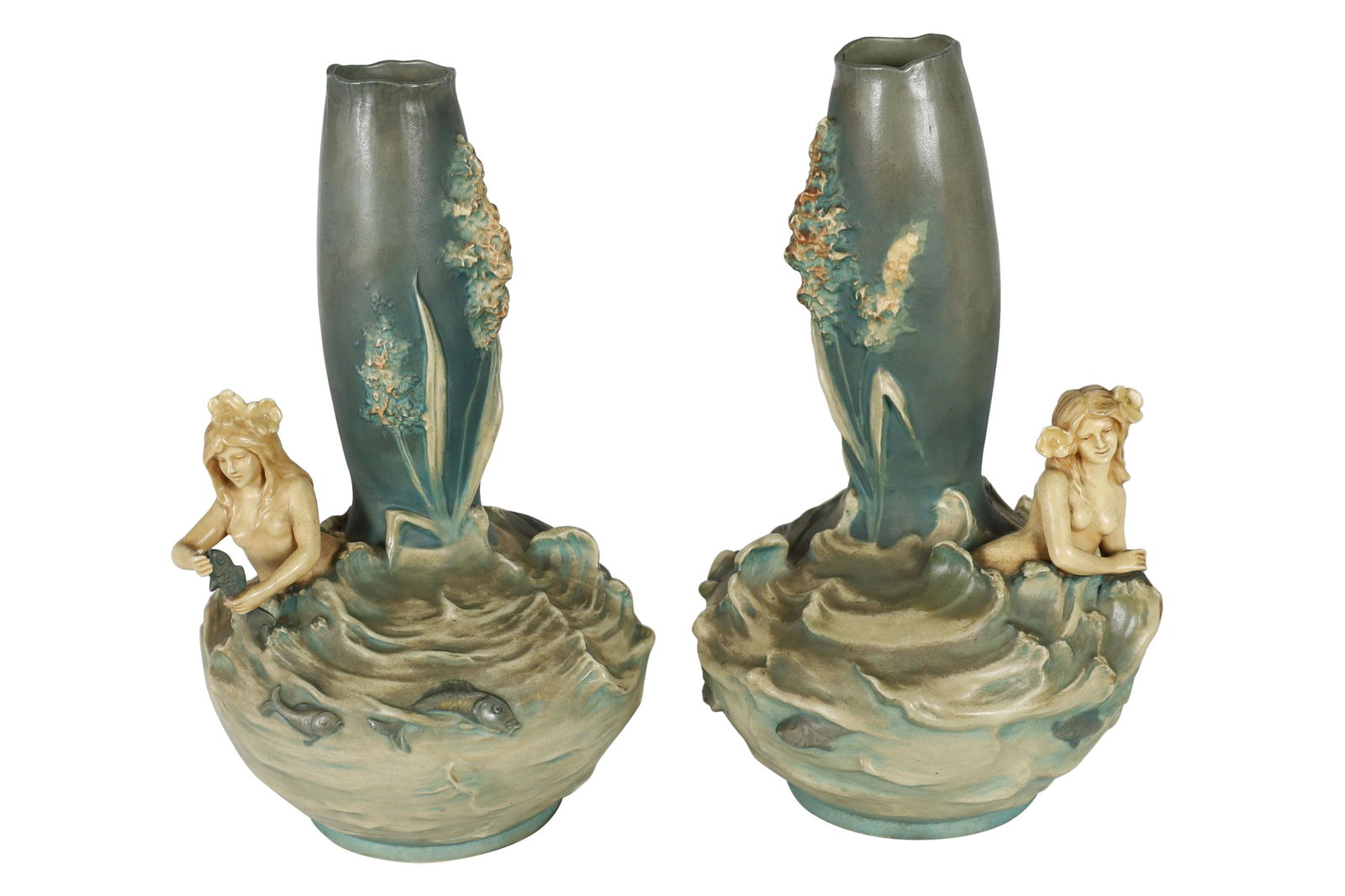 B & B Teplitz Figural Vases - Pair (1 of 4)