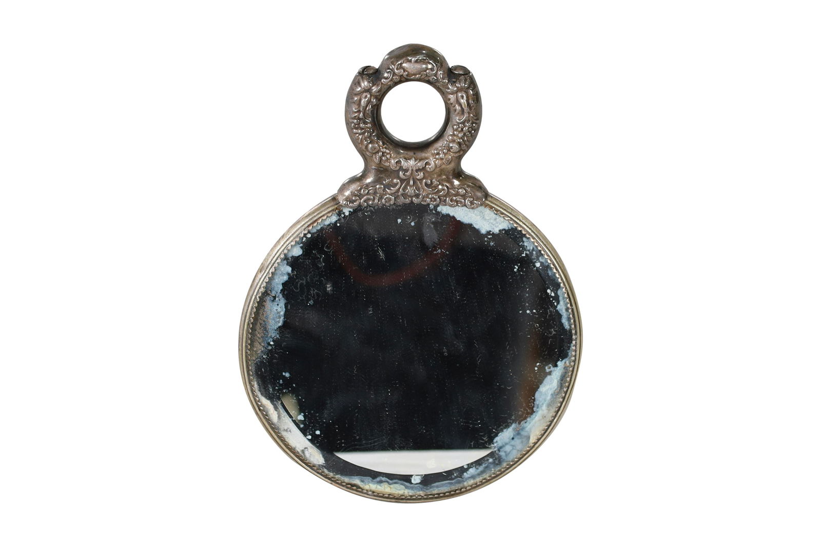 Hand Painted 800 Silver Compact Mirror (1 of 3)