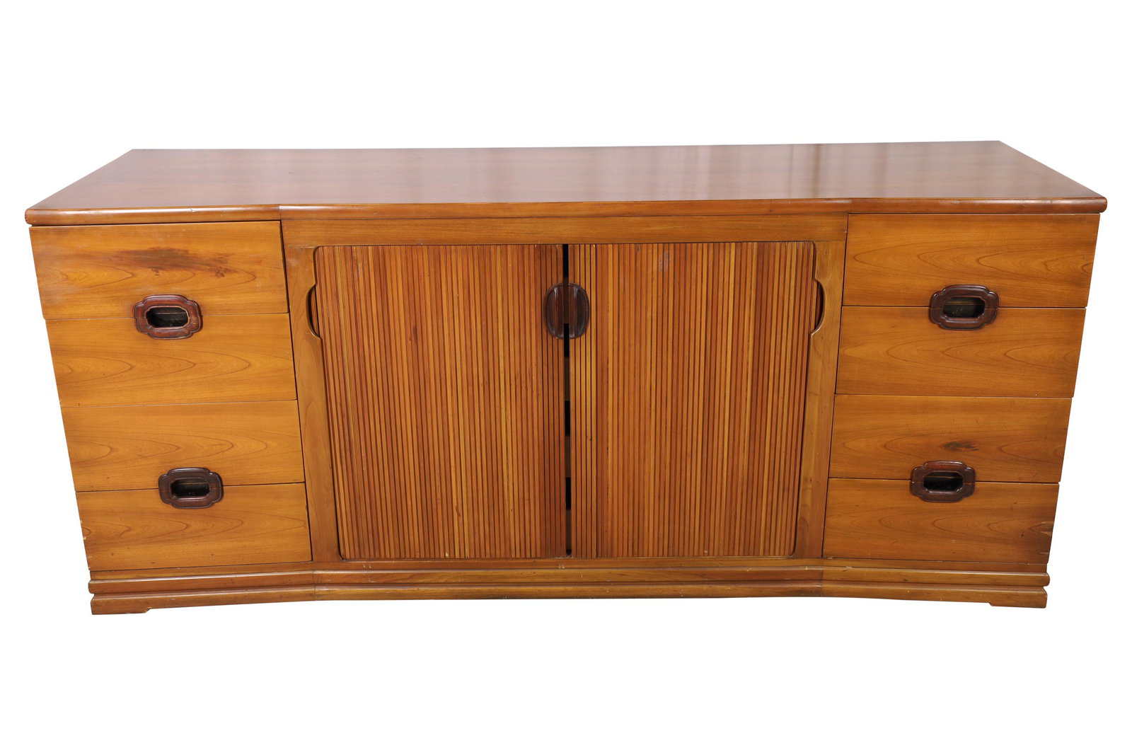 Widdicomb - Long Dresser: Widdicomb - Long Dresser with tambour doors. Dimensions 32x72x19