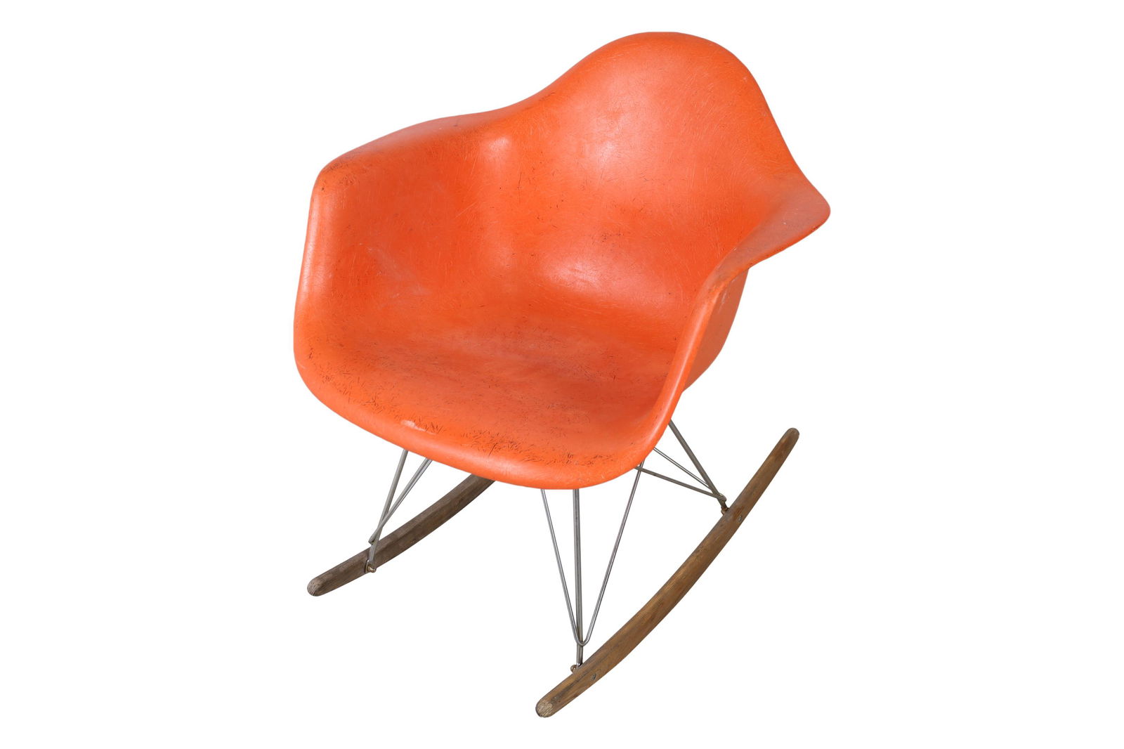 Eames - Herman Miller Orange Shell Rocker (1 of 5)