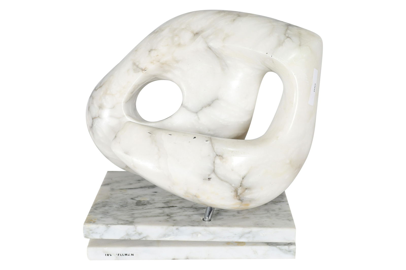 Mid Century 2 Part Marble Sculpture (1 of 5)