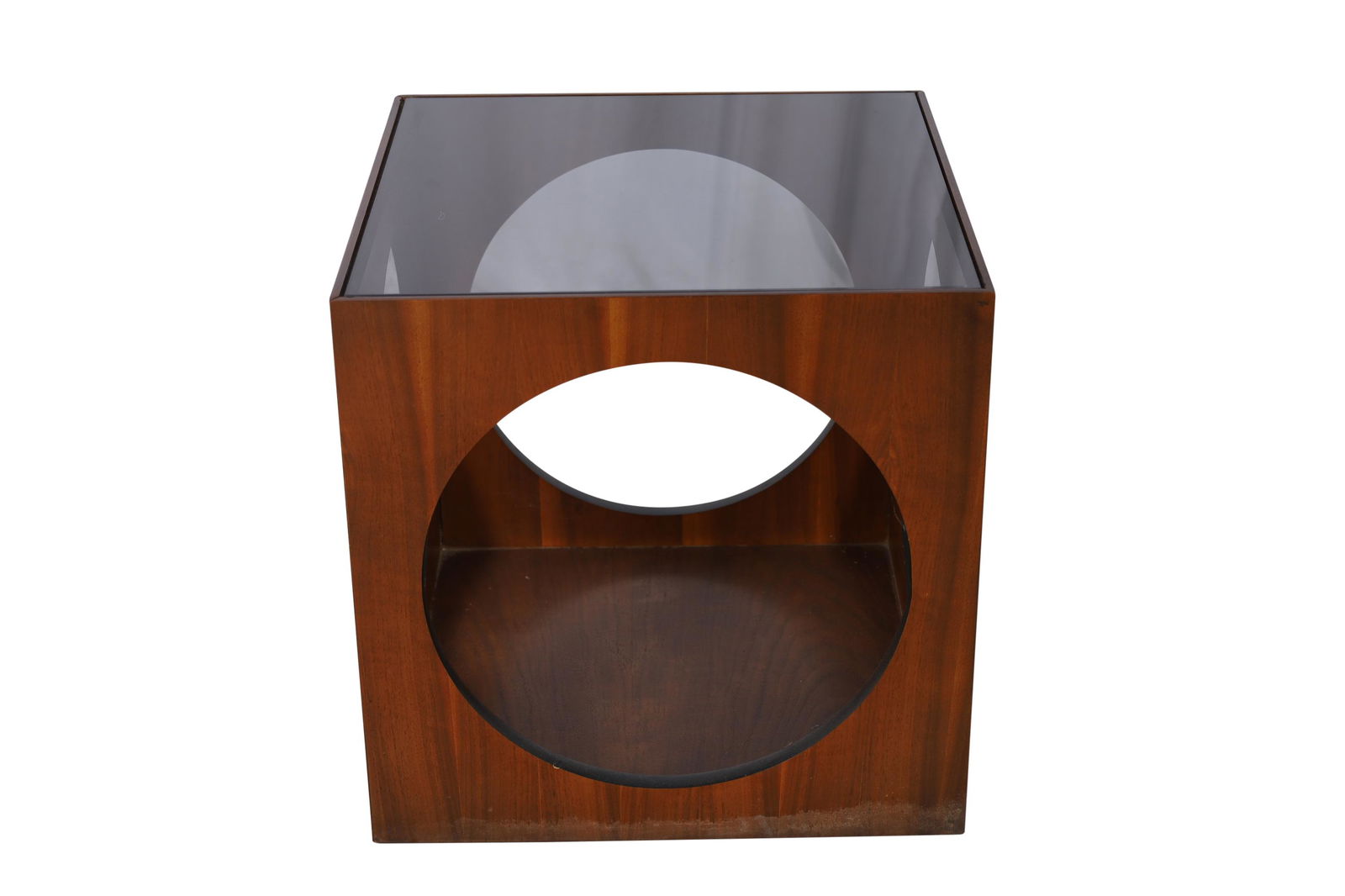 Lane - Geometric Smoked Glass End Table (1 of 3)