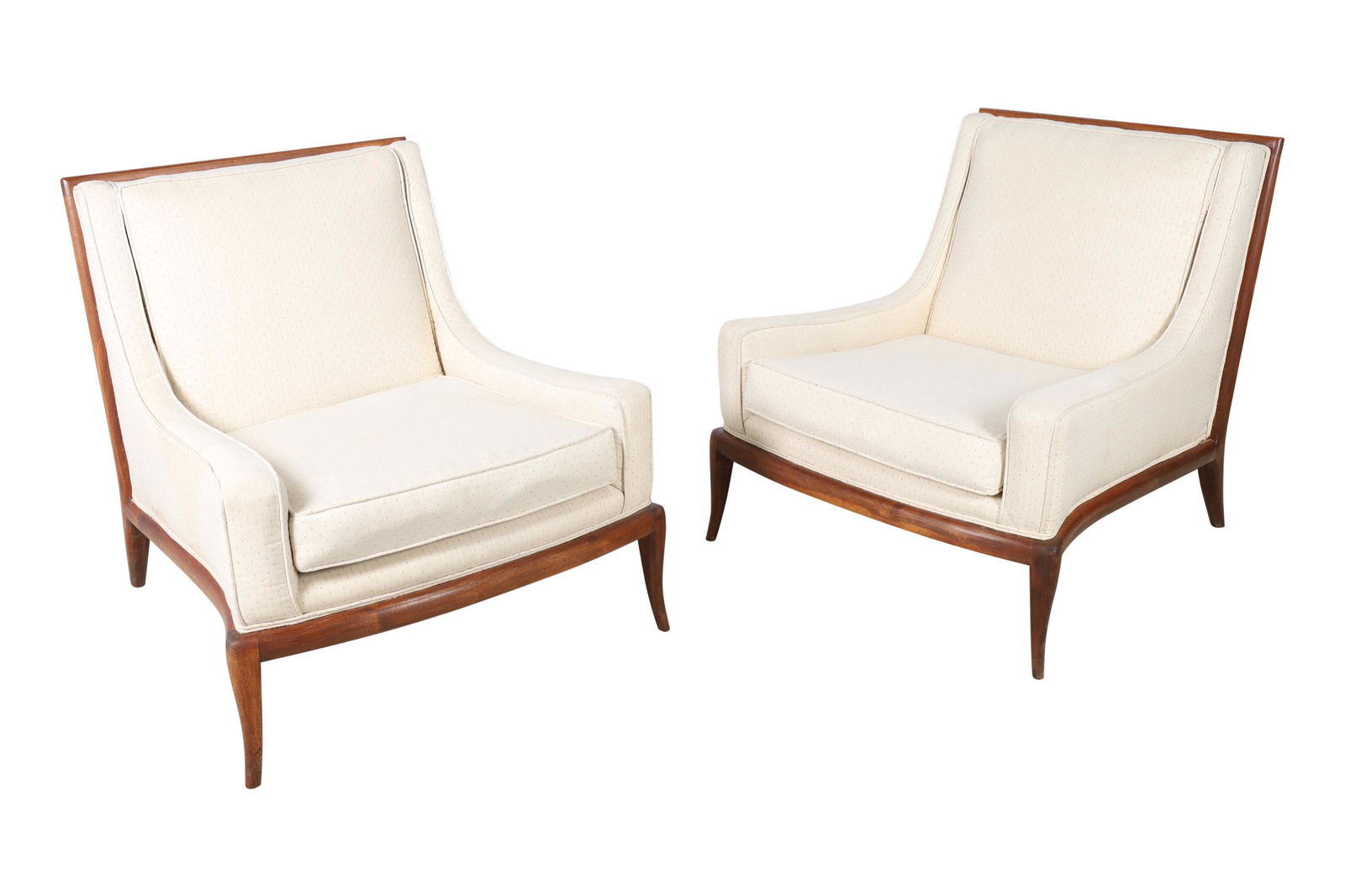 Robsjohn Gibbings Style Lounge Chairs - Pair (1 of 4)