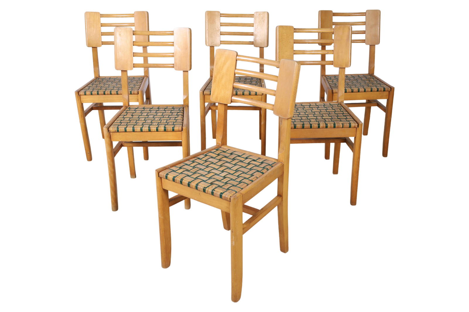 Pierre Cruege - 1950s Oakwood Dining Chairs - 6 (1 of 4)