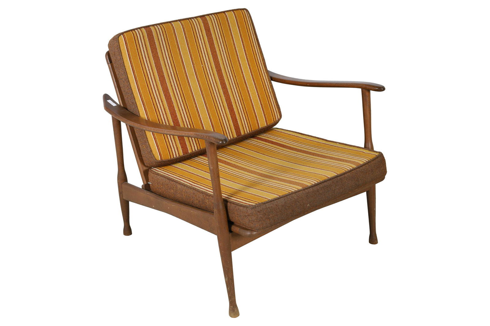 Walnut Sculpted  Arm Chair (1 of 4)