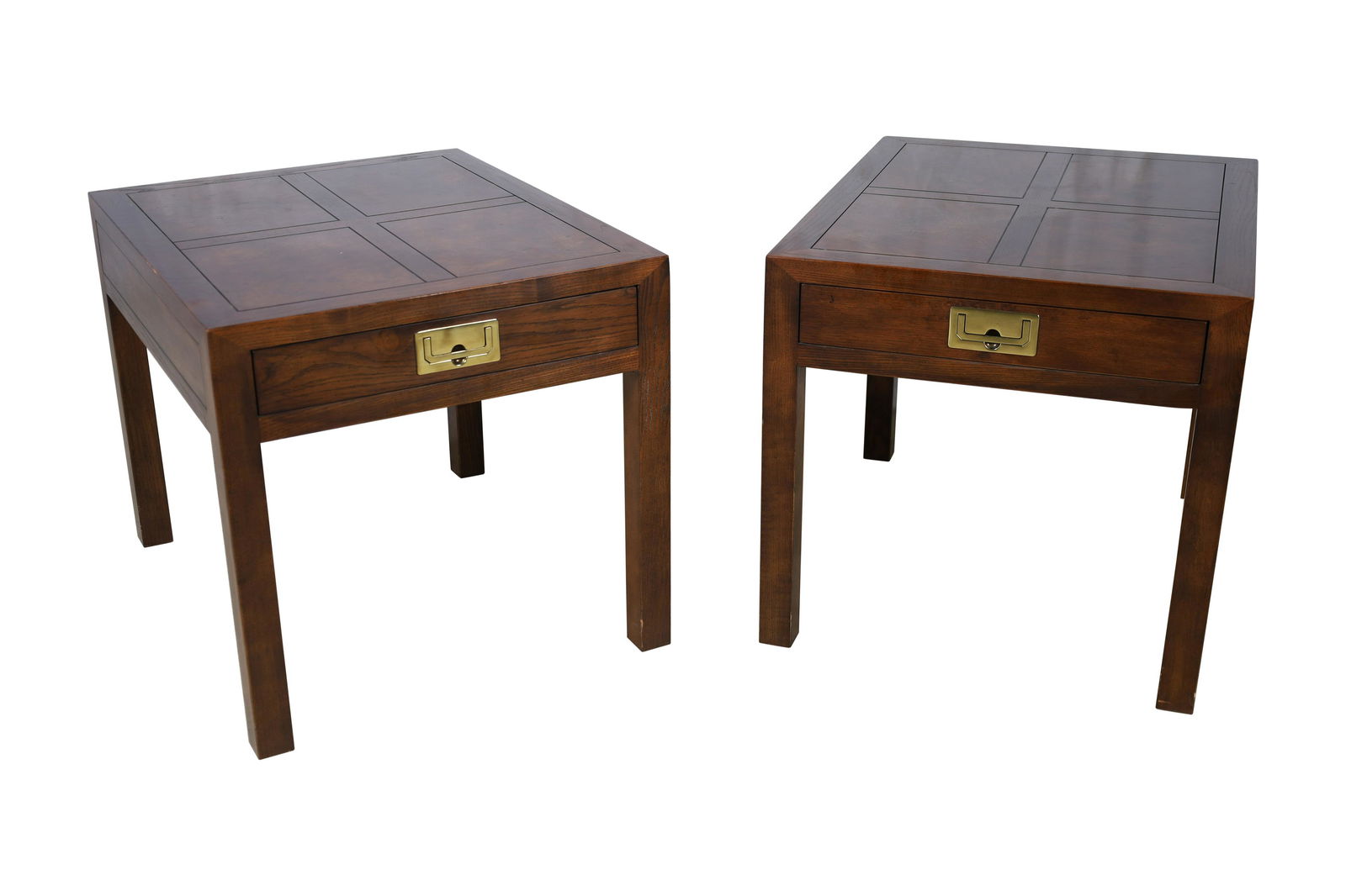 Henredon - Campaign End Tables - Pair (1 of 5)