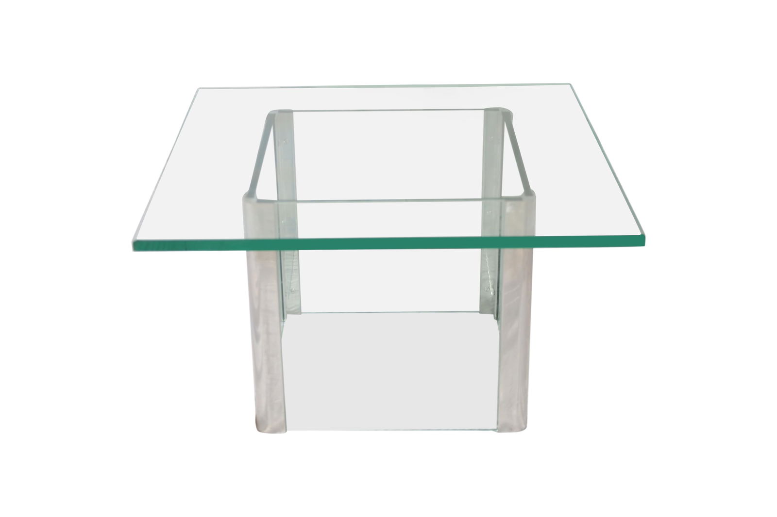 Pace Chrome and Glass Coffee Table (1 of 2)