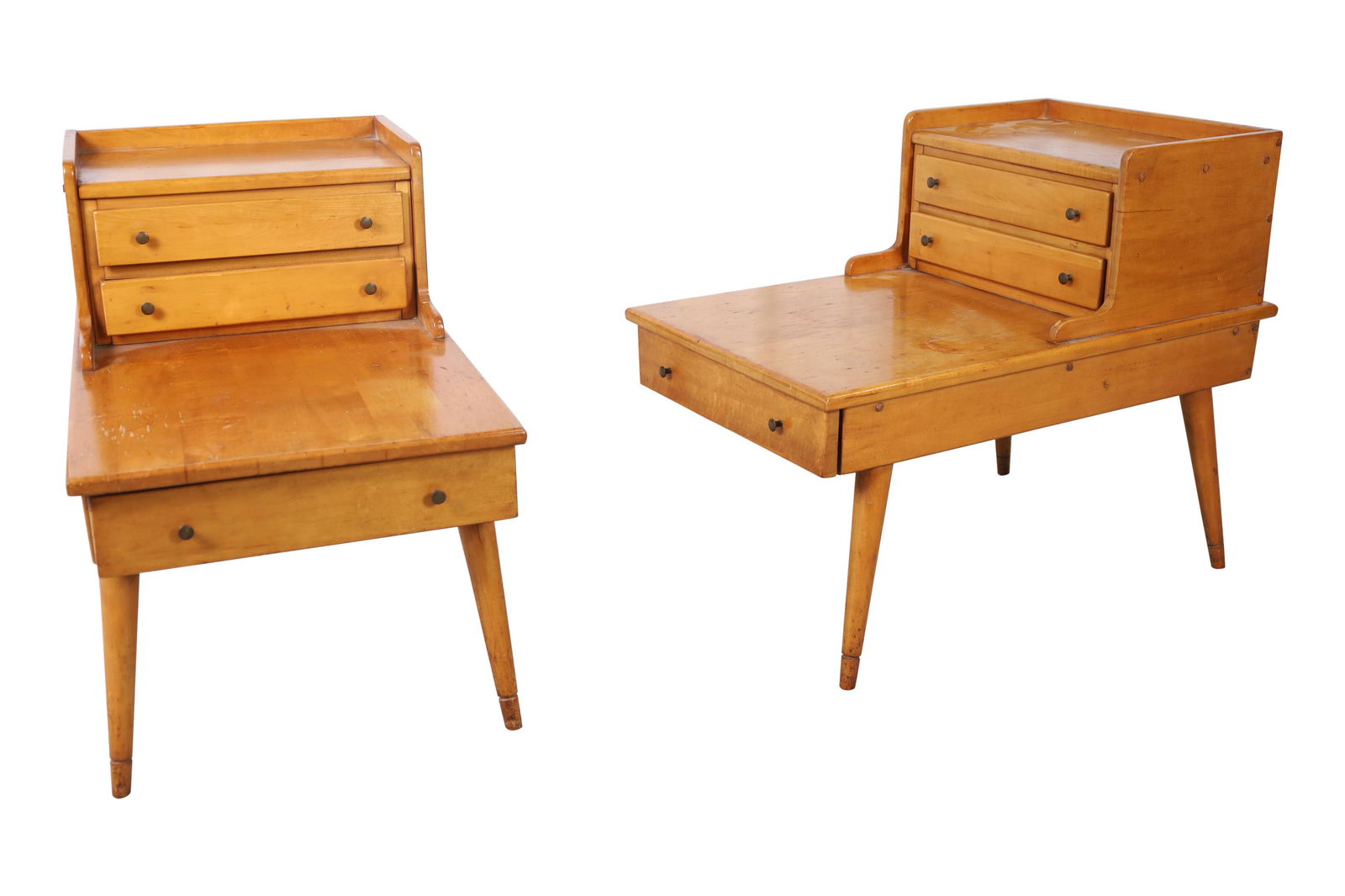 Conant Ball Style 50's Maple Step Tables - Pair (1 of 4)