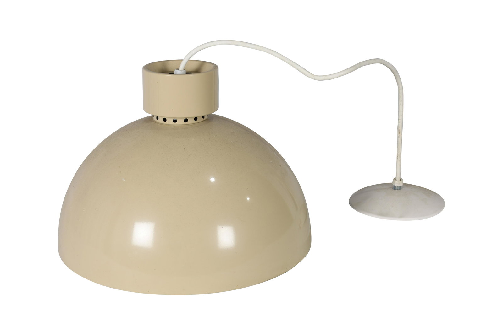 Mid Century Metal Dome Chandelier: Mid Century Metal Dome Chandelier. Dimensions 14x15