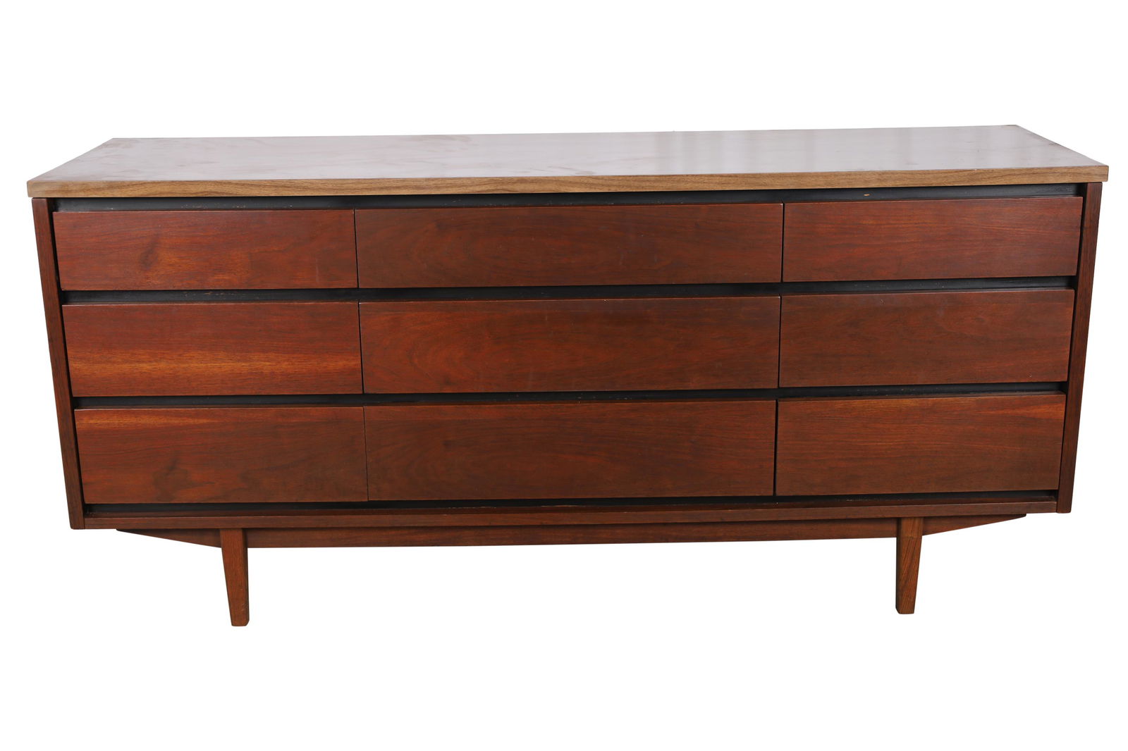 Stanley - Walnut Long Dresser (1 of 5)