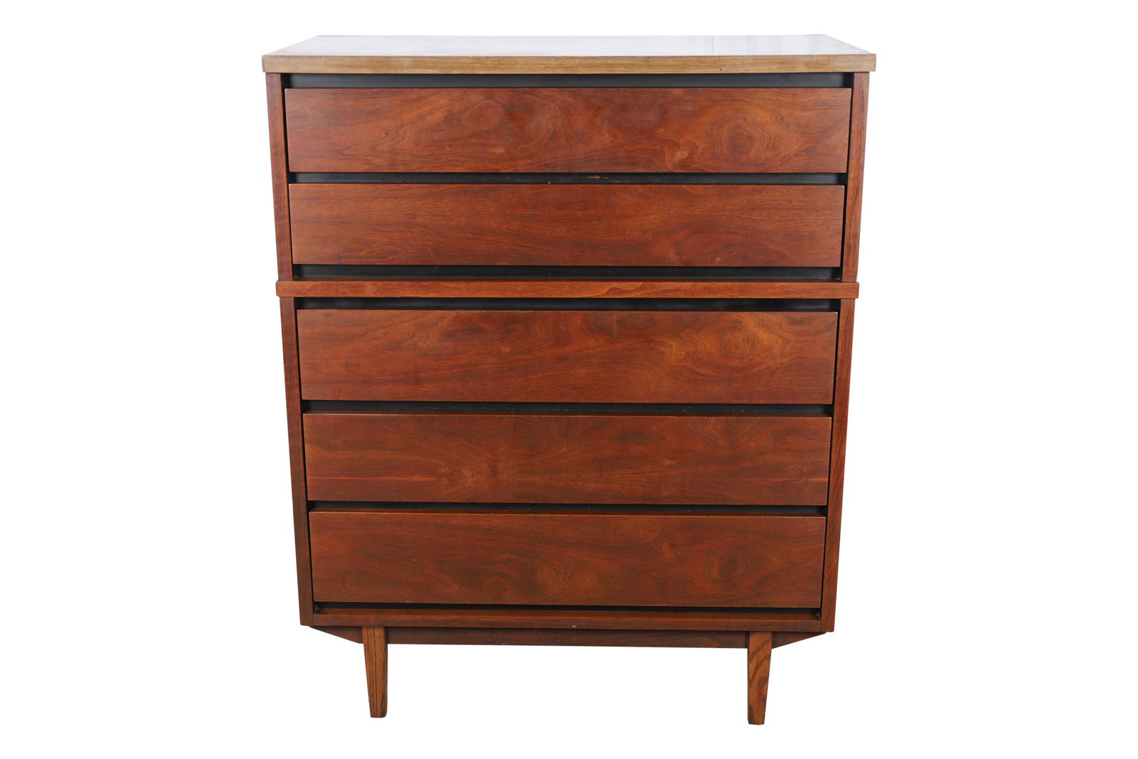 Stanley - Walnut Tall Dresser (1 of 4)