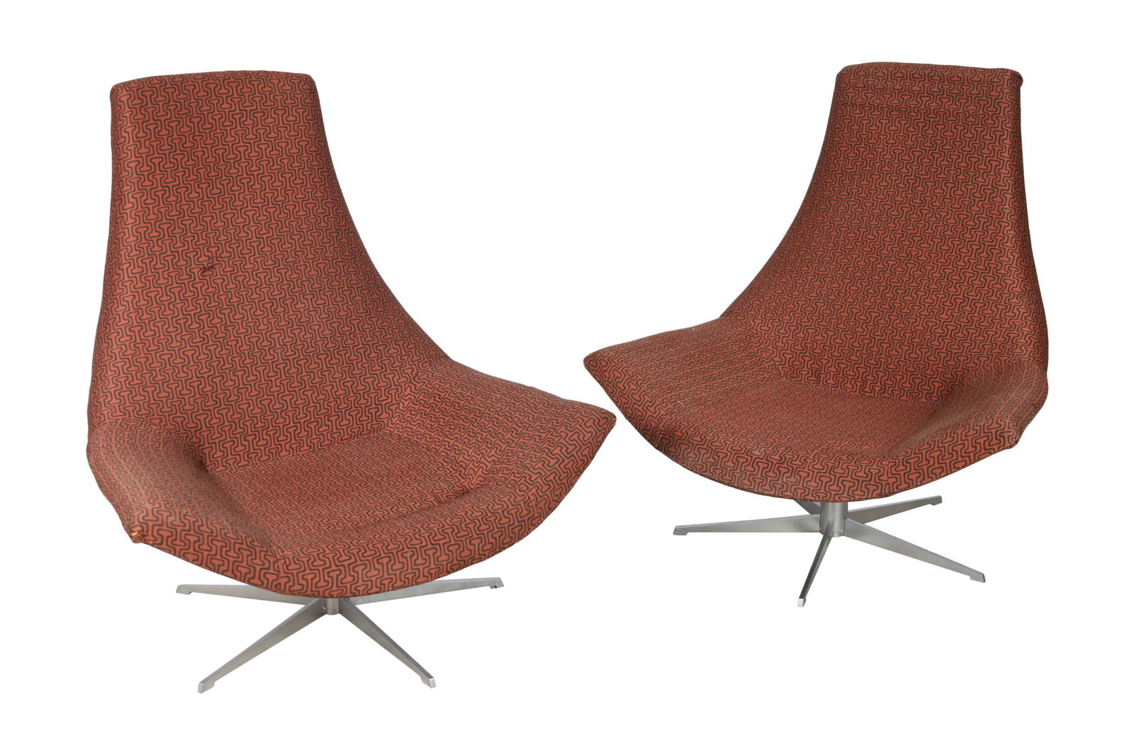 Italian Swivel Lounge Chairs - Pair (1 of 6)