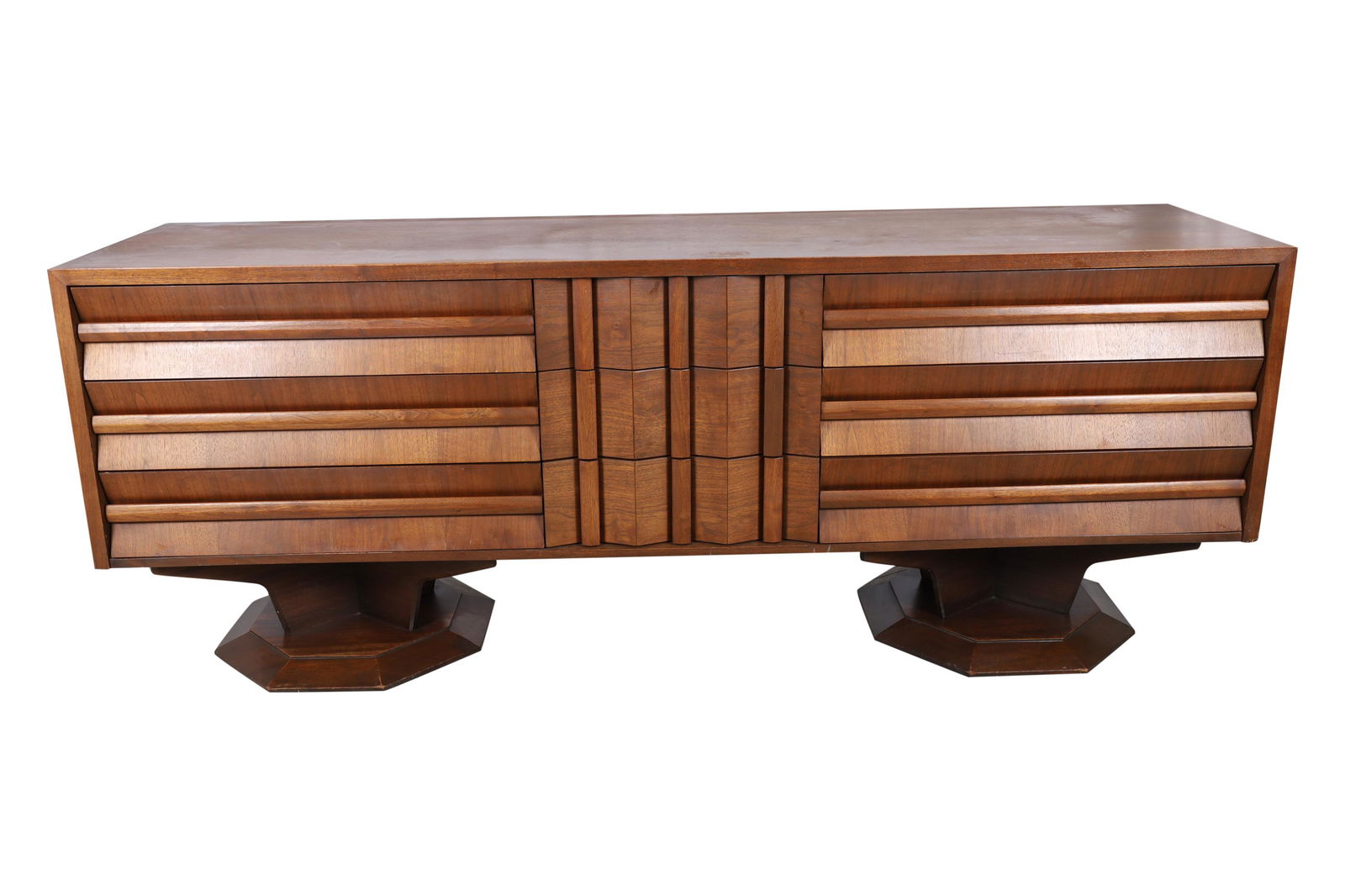 Paul Evans Style Brutalist Long Dresser (1 of 5)