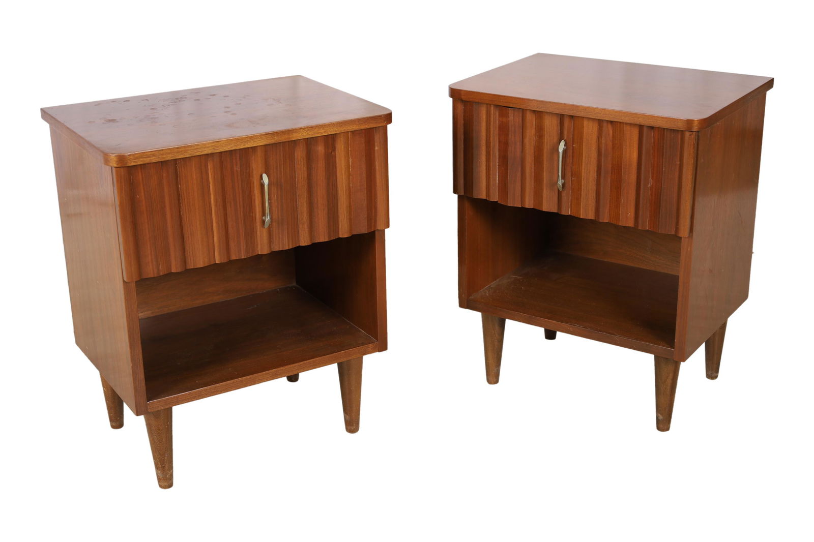 American Danish Walnut End Stands - Pair (1 of 4)