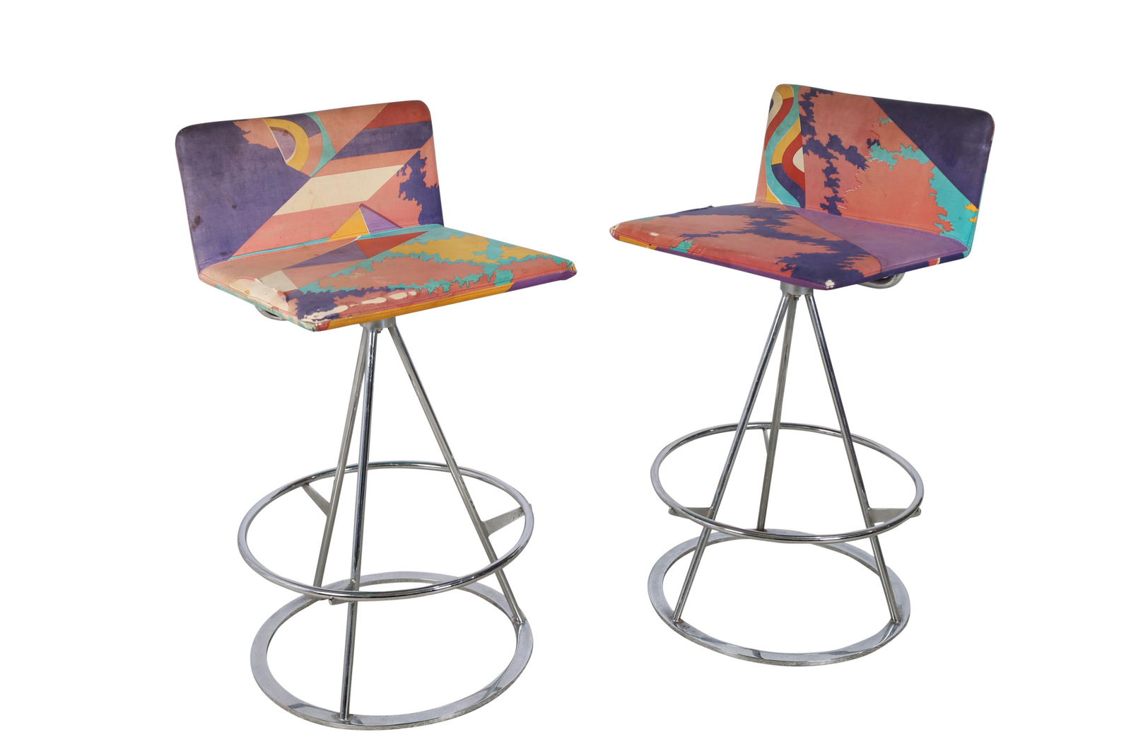 Saporiti - Chrome Bar Stools - Pair (1 of 4)