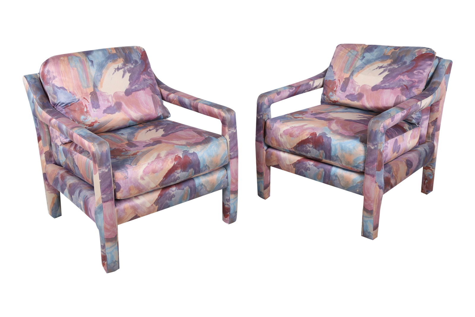 Milo Baughman - Sculpted Lounge Chairs - Pair (1 of 5)