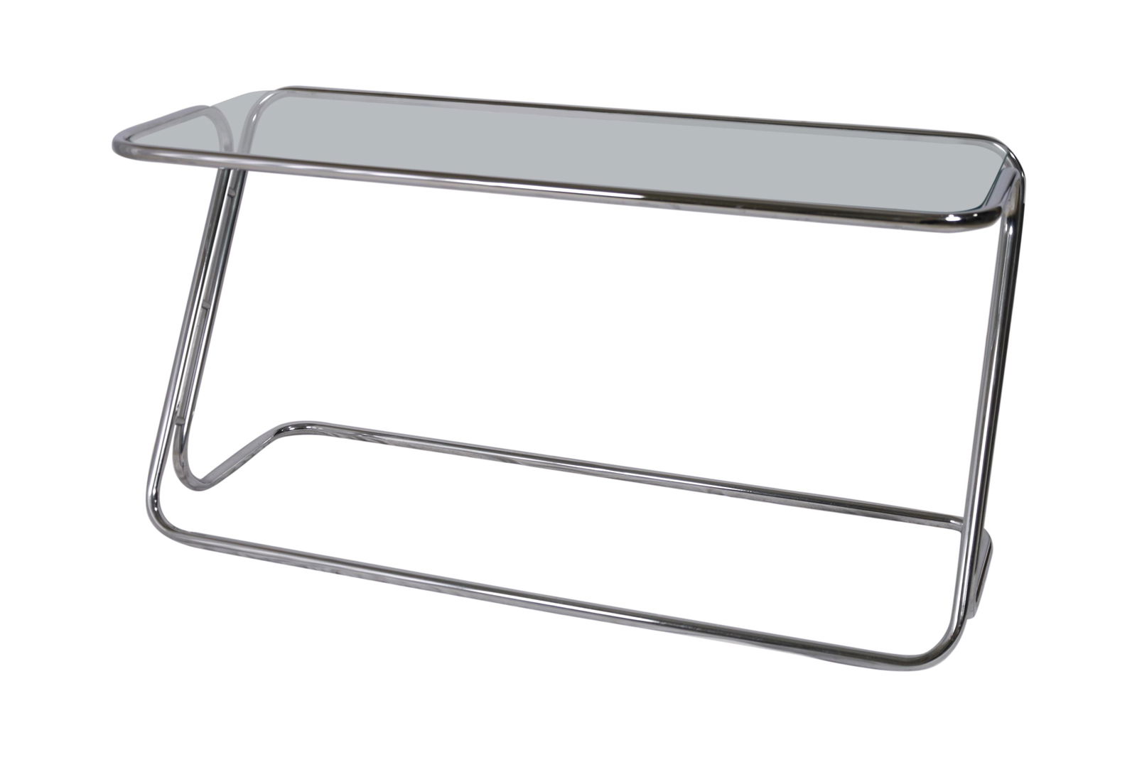 Chrome and Glass Z Style Console Table (1 of 3)