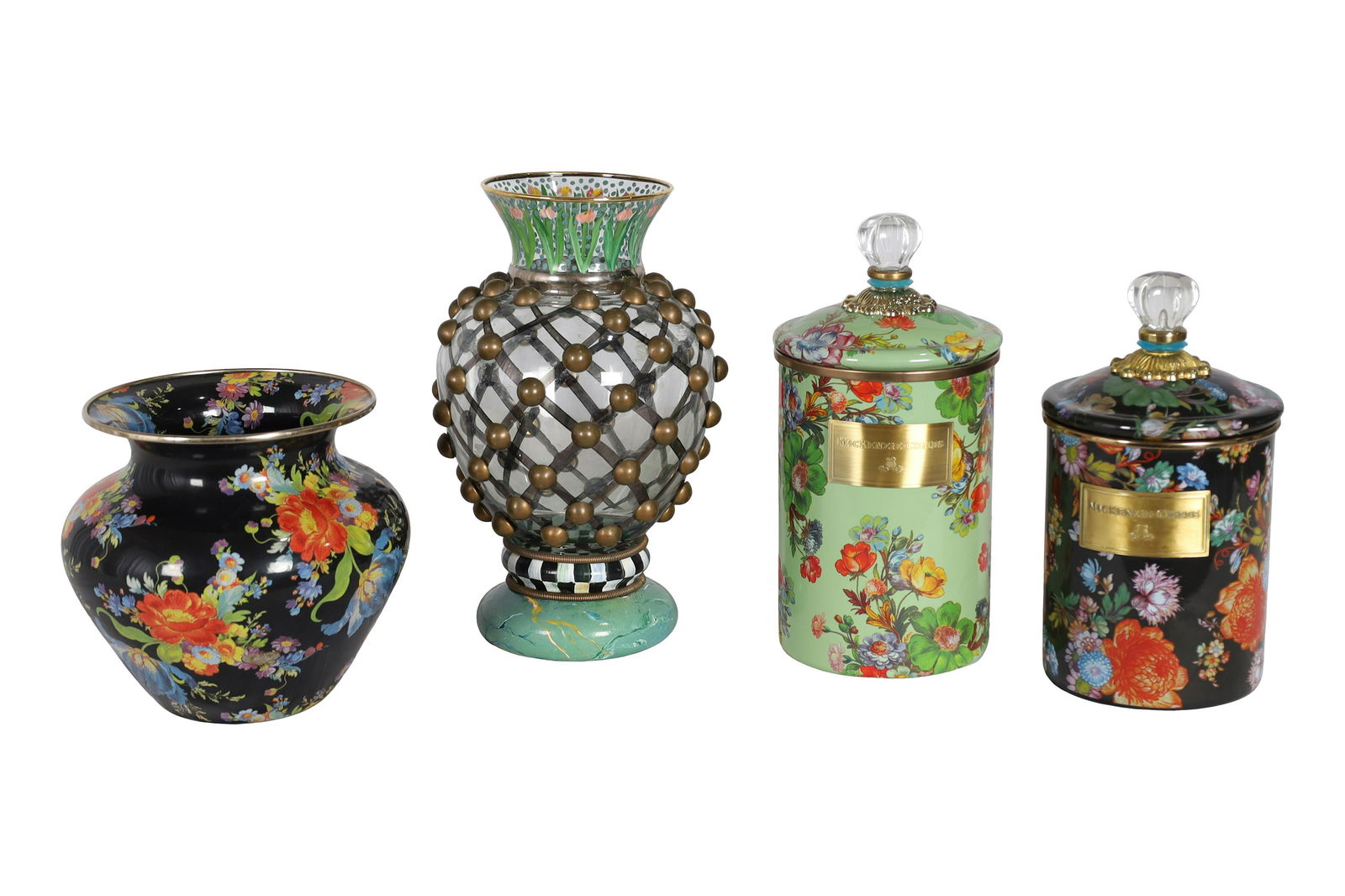 MacKenzie Childs - 2 Jars and 2 Vases (1 of 4)