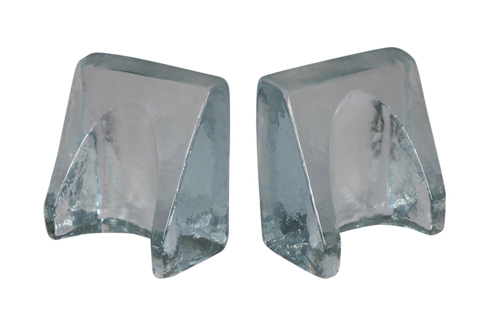 Blenko - Sculpted Glass Bookends - Pair (1 of 3)