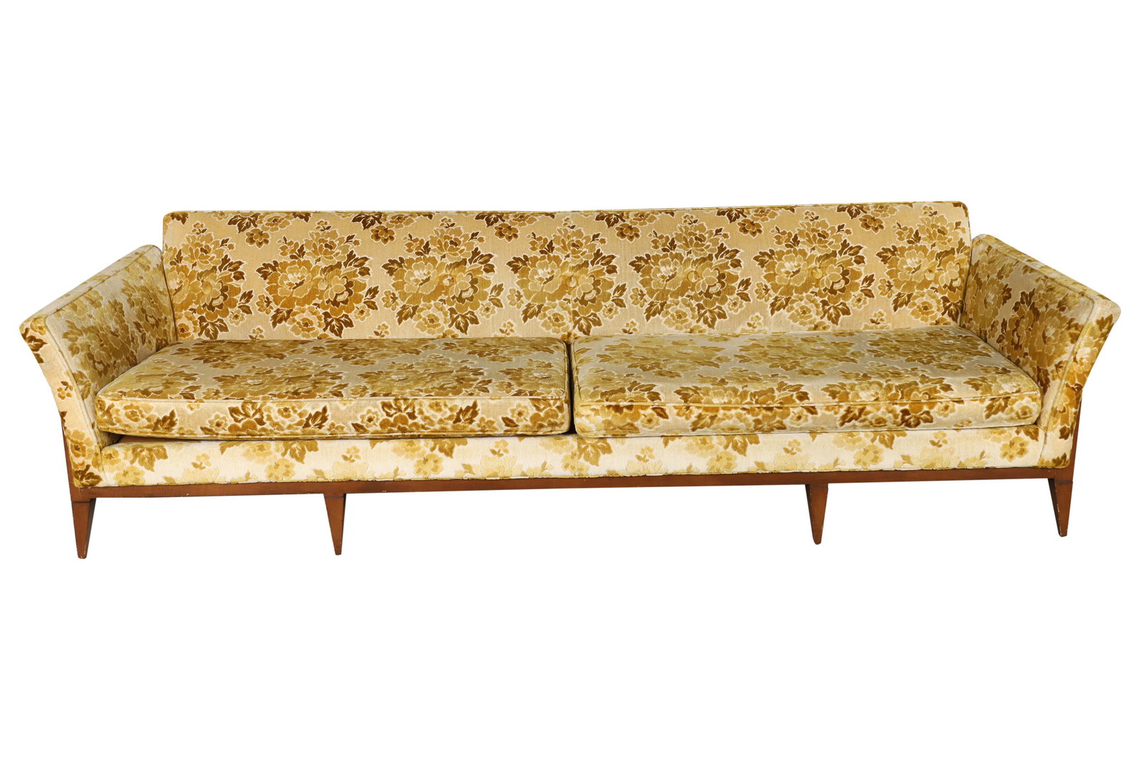 Mid Century Sofa: Mid Century Sofa. Dimensions 27x100x23