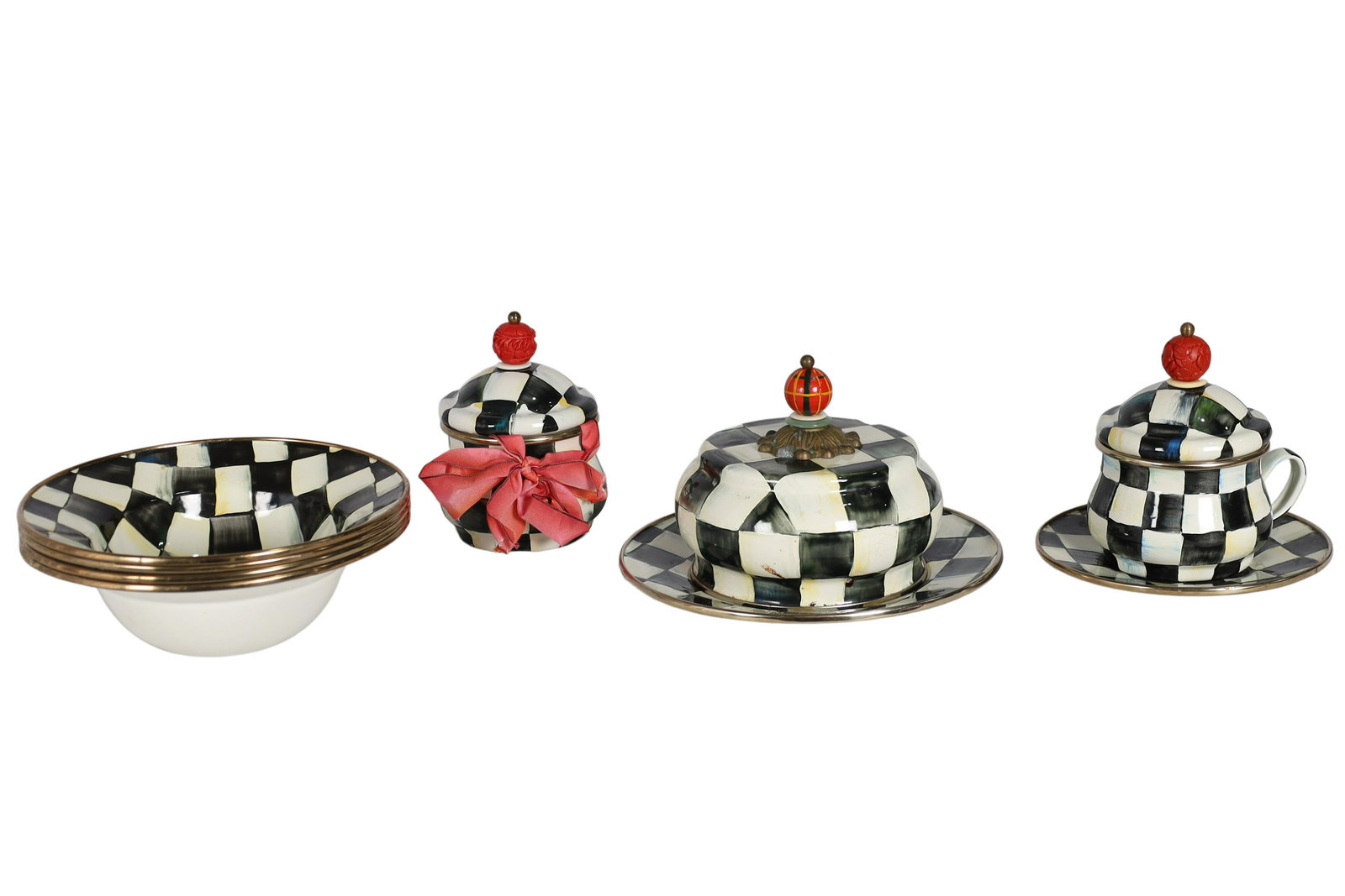 MacKenzie Childs - 7 Piece Enamel Lot (1 of 3)