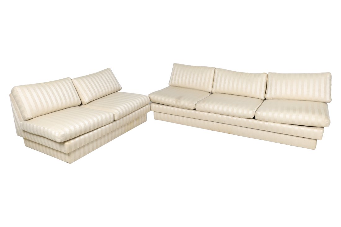 Milo Baughman - Armless Sofa and Loveseat (1 of 4)