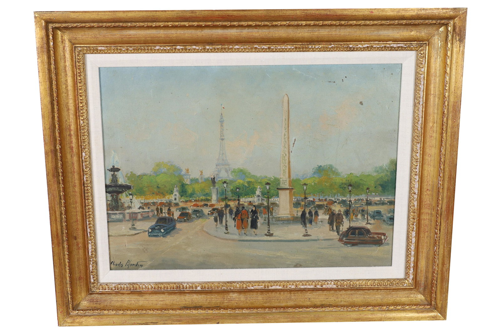 Charles Blondin - Paris Oil on Canvas (1 of 4)