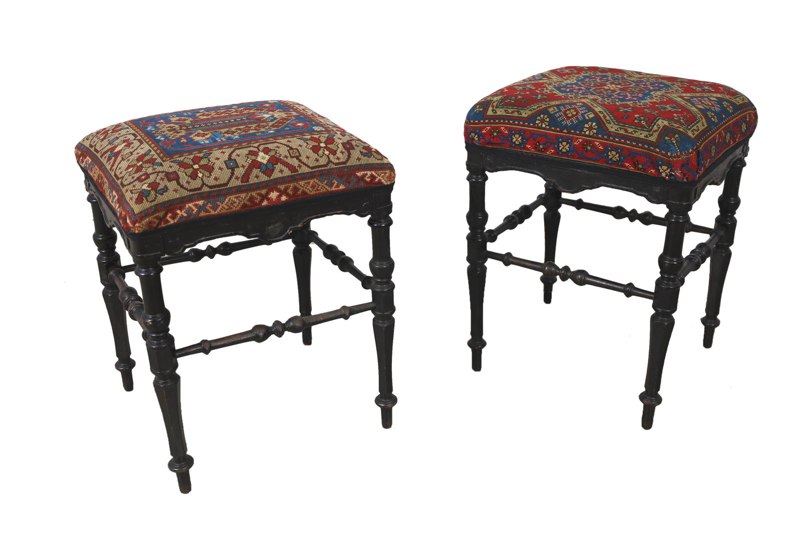Ebonized Stools - Pair (1 of 5)