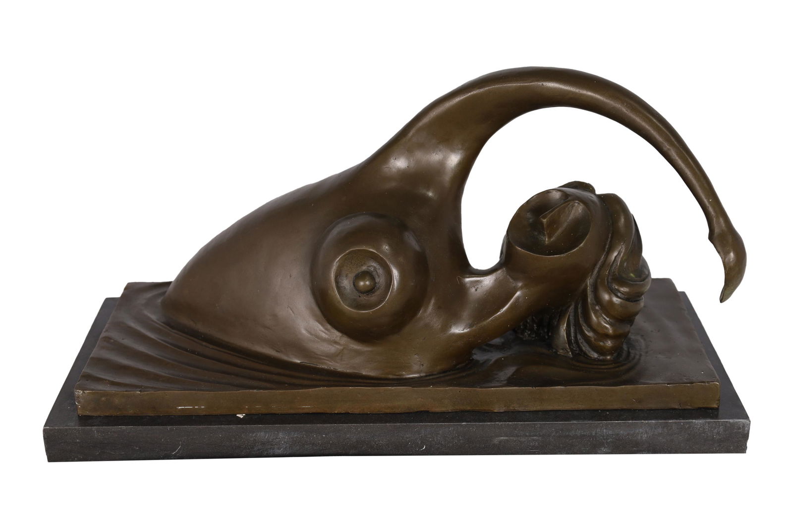 Modern Bronze Swimmer Sculpture (1 of 4)